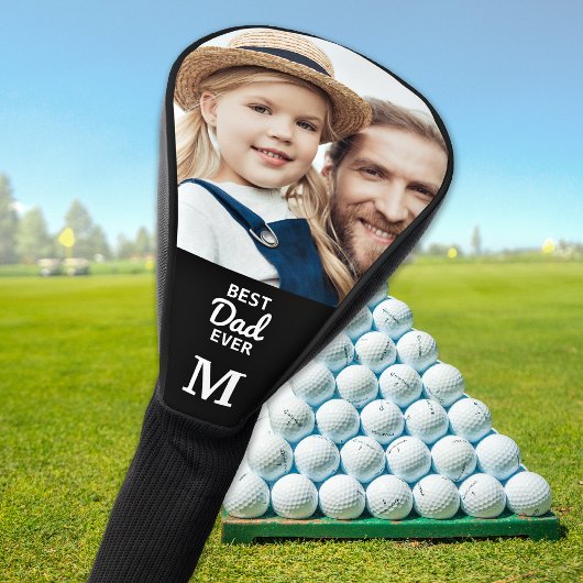 Papa Aangepaste FotoMonogram Golfer Fathers Dag Golfheadcover