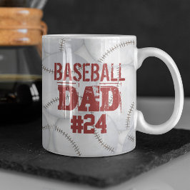 Papa Aangepaste Gepersonaliseerde Honkbal Koffiemok