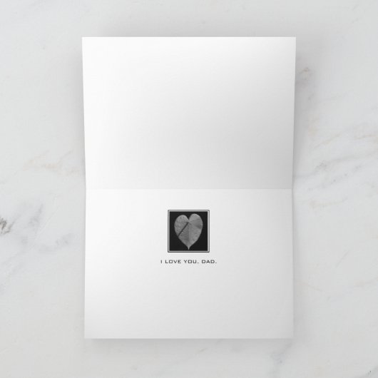 "Papa" aangepaste tekst elke gelegenheid Kaart (Binnen)