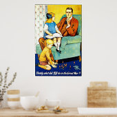 Papa? - Afdrukken Poster (Keuken)