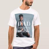 Papa Afstuderen oude foto T-Shirt (Voorkant)