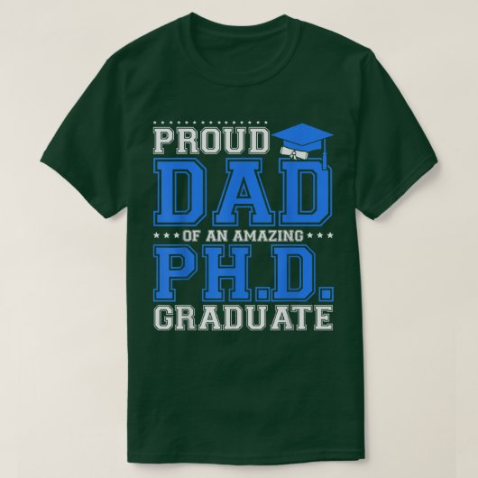 Papa Afstuderen Vaderdag PH T-shirt (Design voorkant)