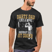 Papa als een meer gewone Darts vader T-shirt (Voorkant)