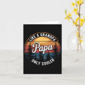 Papa als een opa, alleen cooler Funny Dad Papa Def Kaart (Gele Bloem)