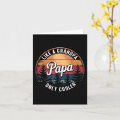 Papa als een opa, alleen koel, grappenmaker Papa D Kaart (Gele Bloem)