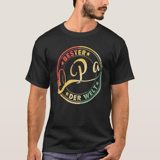 Papa als een opa, alleen koel, grappenmaker Papa D T-shirt (Voorkant)