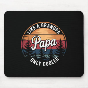 Papa als een opa, alleen koeler Grappige papa Papa Muismat