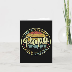Papa als een opa alleen koelere leuke vaders dag kaart