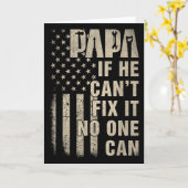 Papa Als Hij Het Niet Kan Repareren, Kan Vaderdag Kaart (Gele Bloem)