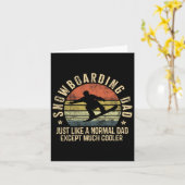 Papa als normale pa als een koeleraar kaart (Gele Bloem)