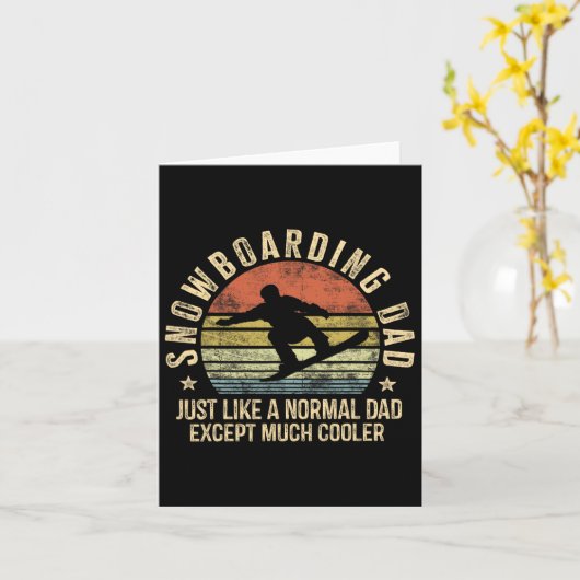 Papa als normale pa als een koeleraar kaart (Gele Bloem)