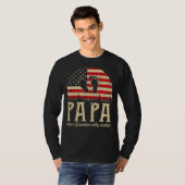 Papa als opa alleen koel Mannen  decor T-shirt (Voorkant volledig)