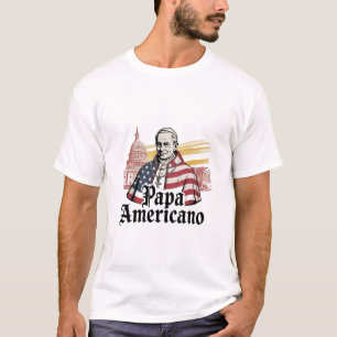 Papa Americano Paus Leo XIV 4 juli T-shirt