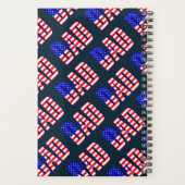 Papa Amerikaanse vlag Patroon Tekst Planner (Achterkant)