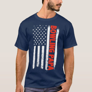 PAPA AMERIKAANSE VLAG T T-SHIRT