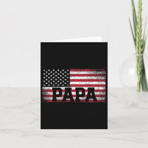 Papa Amerikaanse Vlag Vaderdag 4 juli Cadeau G Kaart