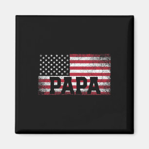 Papa Amerikaanse vlag Vaderdag 4 juli Gift G Magneet