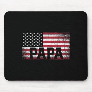 Papa Amerikaanse vlag Vaderdag 4 juli Gift G Muismat