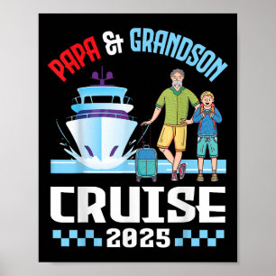 Papa & Grandson Cruise 2025 Familievakantie CR Poster