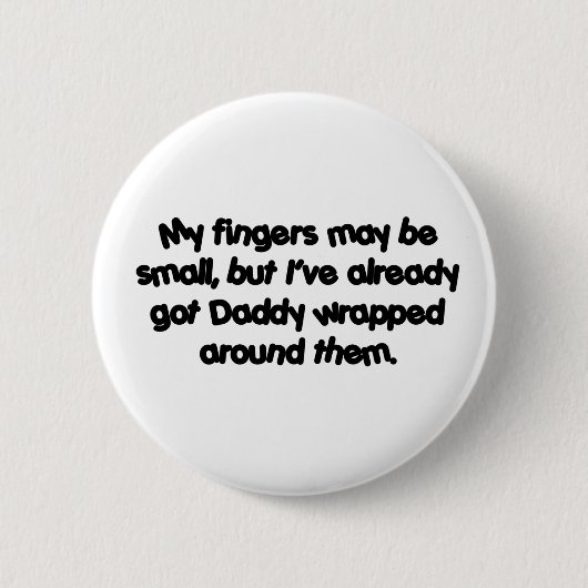 Papa's gevlekt ronde button 5,7 cm (Voorkant)