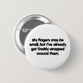 Papa's gevlekt ronde button 5,7 cm (Voorkant /achterkant)