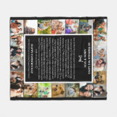 Papa appreciatie | Vaderdag 22 Fotocollage Fleece Deken (Voorkant (Horizontaal))