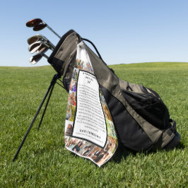 Papa appreciatie | Vaderdag 22 Fotocollage Golfhanddoek