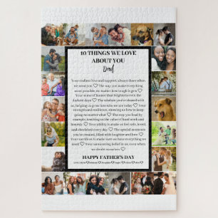 Papa appreciatie Vaderdag 22 Fotocollage Legpuzzel