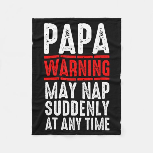 Papa Art For Grandpa From Grandkids Father's Day P Fleece Deken (Voorkant)