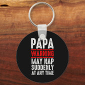 Papa Art For Grandpa From Grandkids Father's Day P Sleutelhanger (Voorkant)