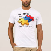 Papa Autistic Child T-shirt (Voorkant)