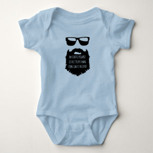 Papa baard Baby Een stuk lichaamsdeel Romper