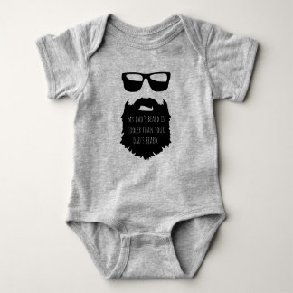 Papa baard - coole baard Baby Een stuk  Romper