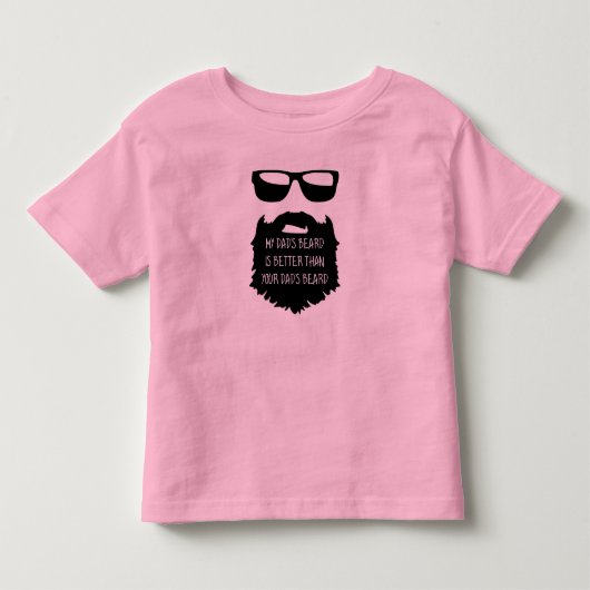 Papa baardje Baby Kinder Shirts (Voorkant)