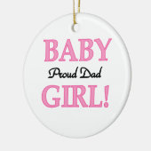 Papa Baby Girl Gifts Keramisch Ornament (Links)