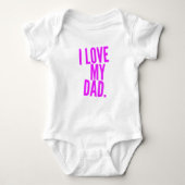 Papa - Baby Jersey Bodysuit (Voorkant)