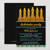 Papa Baby shower - Dadchelor Diaper Party nodigt u Kaart (Voorkant / Achterkant)