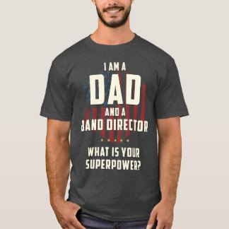 Papa Band Directeur Superkracht PapaS jongen T-shirt