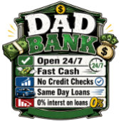 Papa bank golfhanddoek