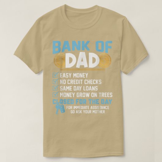 Papa bank t-shirt (Design voorkant)