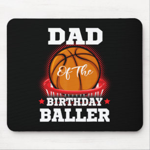 Papa basketbal verjaardag jongen familie baller b- muismat
