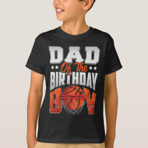 Papa basketbal verjaardag jongen familie baller b- t-shirt