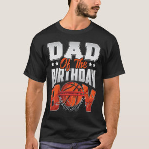 Papa basketbal verjaardag jongen familie baller b- t-shirt