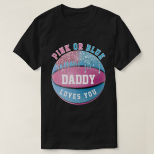Papa Basketball Gender onthullen T-Shirt