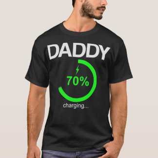Papa Batterij Opladen Grappig Ouder Graphic Novelt T-shirt