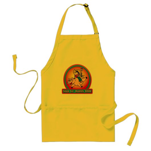 Papa BBQ Apron Short Standaard Schort (Voorkant)