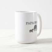 "Papa Bear" Bear Fishing with Cub Coffee Mug Koffiemok (Voorkant rechts)