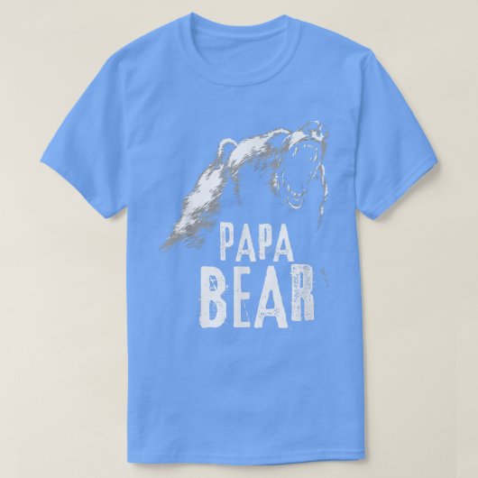 Papa Bear Best Dad TShirt Fathers Day Father Pop G (Design voorkant)