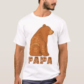 Papa Bear Classic Boho T-Shirt (Voorkant)