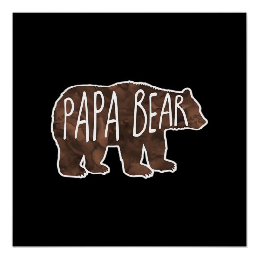 Papa Bear Classic Perfect Poster (Voorkant)